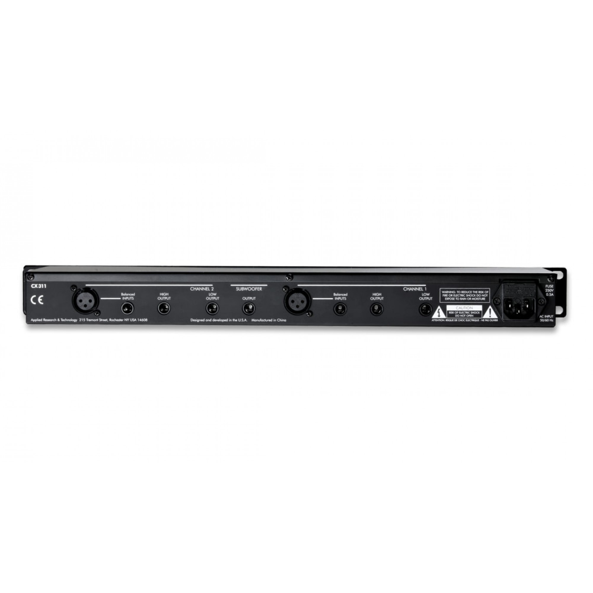 ART ART - CX311 Stereo 2-way Crossover with Subwoofer Output - Rack ...