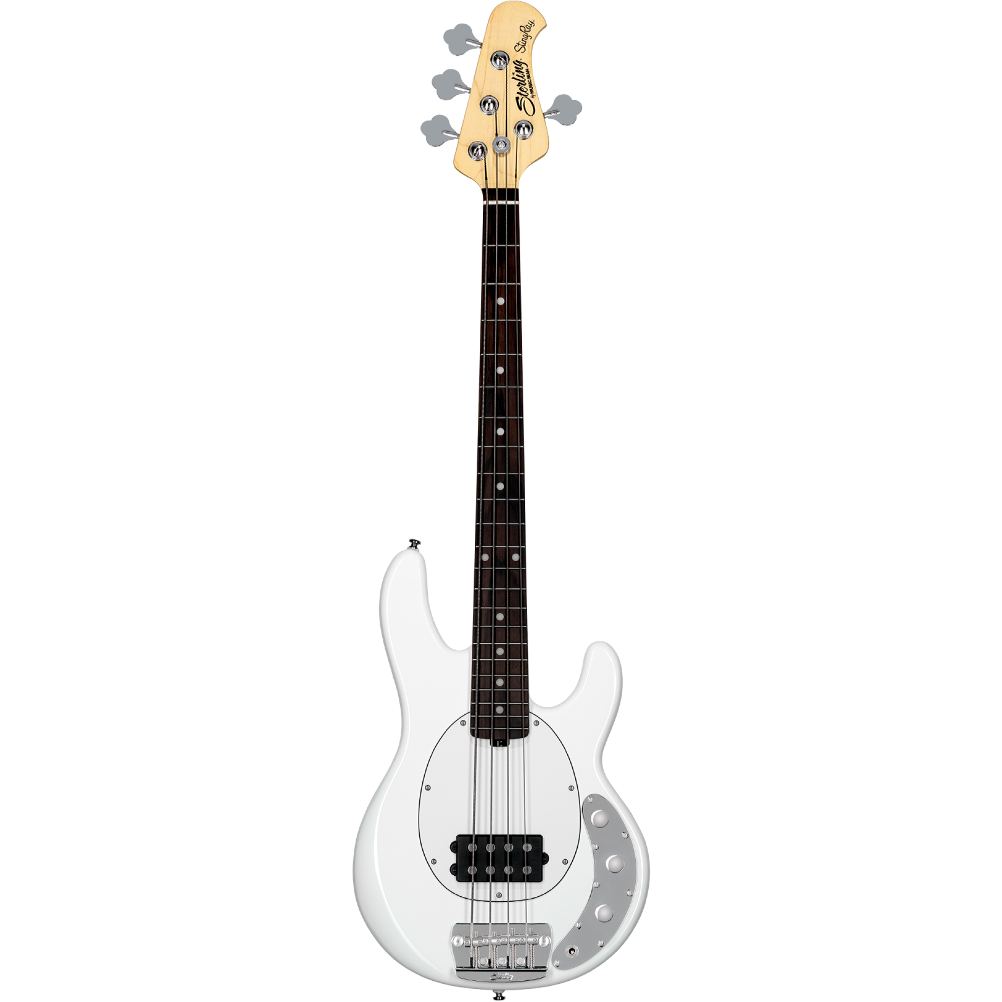 Sterling Sterling by Musicman Stingray Short Scale Bass in Olympic White (Preorder: eta to be