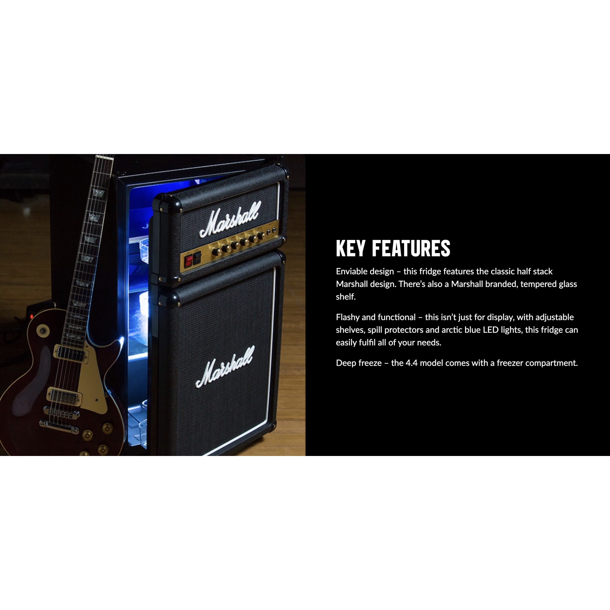 MARSHALL FRIDGE MARSHALL AMPLIFIER 4.4 CU. FT. HIGH CAPACITY BAR FRIDGE -  The Arts Music Store
