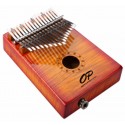 Opus Percussion 17 Key Curly Maple Kalimba with Pickup in Sunburst