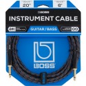 Boss - BIC-20 20ft/6m Instrument Cable - Black 