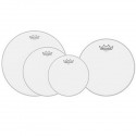 Remo White Coated Emperor Euro Head Pack