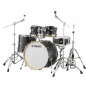 Yamaha Tour Custom Maple 20" Fusion Drum Kit in Licorice Satin