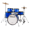DXP TXJ7 5 Piece Deluxe Junior Drum Kit Pack in Metallic Blue