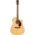 Fender CD-140SCE Acoustic Guitar - Walnut Fingerboard - Natural w/case