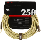 Fender - Deluxe Series Instrument Cable - Straight/Angle - 25' - Tweed