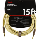 Fender - Deluxe Series Instrument Cable - Straight/Straight - 15' - Tweed