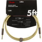 Fender - Deluxe Series Instruments Cable - Straight/Straight - 5' - Tweed