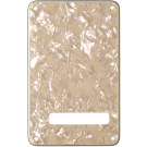 Fender (Parts) - Backplate, Stratocaster, White Moto, 4-Ply