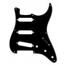 Fender (Parts) - Pickguard, Stratocaster S/S/S, 8-Hole Mount, Black, 3-Ply