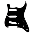 Fender (Parts) - Pickguard, Stratocaster S/S/S, 11-Hole Mount, B/W/B, 3-Ply