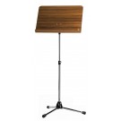 Konig & Meyer - 11811 Orchestra Music Stand  - Chrome Stand, Walnut Wooden Desk