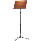 Konig & Meyer - 11841 Orchestra Music Stand  - Chrome Stand, Walnut Wooden Desk