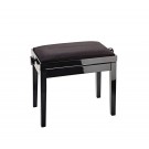 Konig & Meyer - 13901 Piano Bench - Bench Black Glossy Finish, Seat Black Velvet
