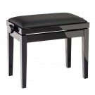Konig & Meyer - 13911 Piano Bench - Bench Black Glossy Finish, Seat Black Imitation Leather