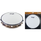 Stagg 10" Tuneable Plastic Tambourine W/ 1 Row Of Jingles