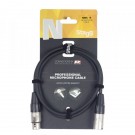 Stagg NMC3R Microphone Cable, Xlr/Xlr (M/F), 3 M (10'), N-Series