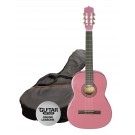 Ashton CG44 Nylon String Guitar Pack - Pink