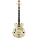 Gretsch G6136B-TP Tom Petersson Signature Falcon™ 4-String Bass with Cadillac Tailpiece, Rumble’Tron™ Pickup, Aged White Lacquer