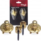 Stagg Strap Locks - Gold