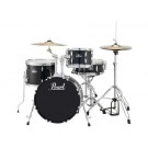 Pearl Roadshow 18" 4pc Drum Kit Package in Jet Black 