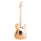 SX Ash Series ASH3TNA Thinline Tele Style Electric Guitar in Natural Ash