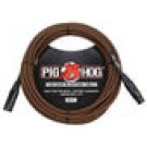 Pig Hog Orange Creme Woven Mic Cable, 20ft XLR