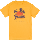 Fender Palm Sunshine Unisex T-Shirt, Marigold, S