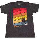 Charvel Sunset T-Shirt, Charcoal, S
