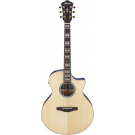Ibanez AE390NTA Electro Acoustic Guitar Natural High Gloss Top, Aqua Blue High Gloss Back and Sides