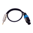Australian Monitor ATC7650 - 6.35mm Mono Jack to 4 Pole, 2 core cable (50ft - 15m)