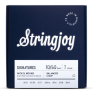 Stringjoy Signatures | 7 String Balanced Light Gauge (10-60) Nickel Wound Electric Guitar Strings
