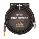 Carson - CAM10H Pro Series 10 foot microphone cable Black