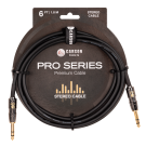 Carson - CAR06ST Pro Series 6 foot stereo instrument/audio cable. Black