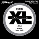 D'Addario CB032 Chromes Bass Guitar Single String .032