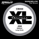 D'Addario CB050 Chromes Bass Guitar Single String Long Scale .050