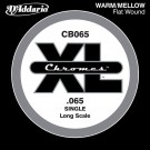D'Addario CB065 Chromes Bass Guitar Single String Long Scale .065