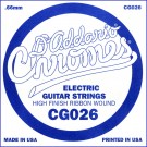 D'Addario CG026 Flat Wound Electric Guitar Single String .026