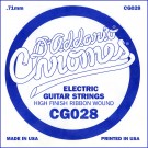 D'Addario CG028 Flat Wound Electric Guitar Single String .028