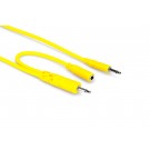Hosa - CMM-500Y-MIX - Hopscotch Patch Cables, 3.5 mm TS with 3.5 mm TSF Pigtail to 3.5 mm TS, 5 pc, Various Lengths