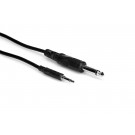 Hosa - CMP-303 - Mono Interconnect, 3.5 mm TS to 1/4 in TS, 3 ft