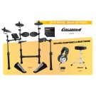 Carlsbro CSD100P  5 Piece Electronic Drum Kit Package. Black