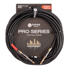 Carson - CSW20SS Silent Switch Pro Series 20 foot Silent Switch instrument cable. Black
