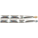 Vater 5B Silver Optic Colour Wrap Nylon Tip Drum Sticks