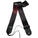 DiMARZIO - DD3148 Artist Series Jim Root #4 Black 2 inch nylon strap.  Black with Red Nonagram.