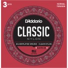 D'Addario EJ27N Nylon Classical Guitar Strings Normal Tension 3 Sets