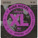 D'Addario EPN120 Pure Nickel Electric Guitar Strings Super Light 9-41