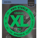 D'Addario EPS220-5 5-String ProSteels Bass Guitar Strings Super Light 40-125 Long Scale