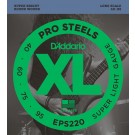 D'Addario EPS220 ProSteels Bass Guitar Strings Super Light 40-95 Long Scale