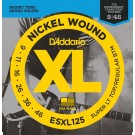 D'Addario ESXL125 Nickel Wound Electric Guitar Strings Super Light Top/ Regular Bottom Double Ball End 9-46
